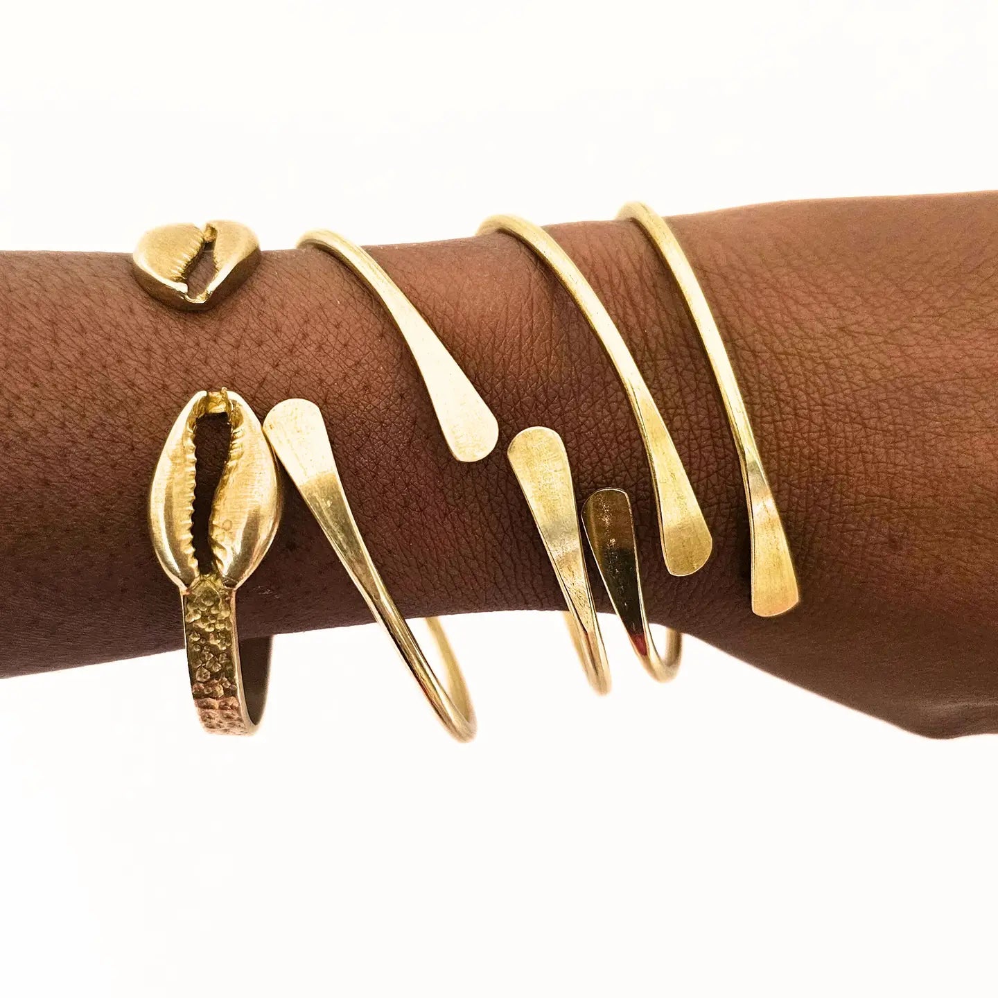 Good Fortune Cowrie Bangle Set